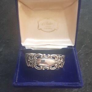 Towle Silver Bracelet with Ornate Scrollwork